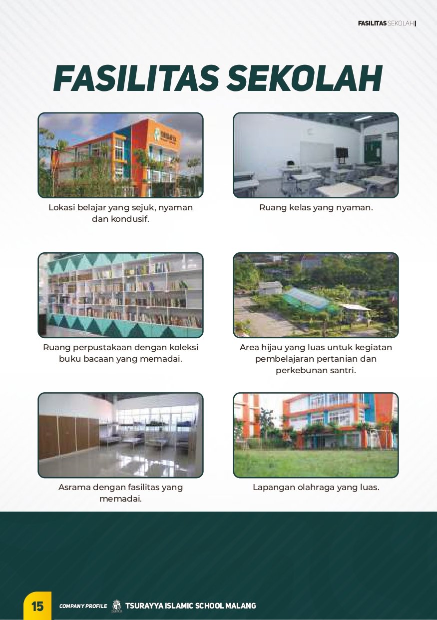 Halaman 15 - Fasilitas Sekolah